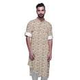 thumbnail image 5 of Atasi Mandarin Collar Printed Rayon Traditional Kurta For Men Casual Shirt, 5 of 6