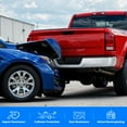 thumbnail image 3 of Rear Bumper for 2009-2018 Dodge Ram Single Exhaust with 2 Lights Nickel, 3 of 12