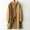 Khaki, variant on (clearance)IDALL Woolen Coat Trench Coat Women Breasted Wool Coat Lapel Long Trench Hooded Jacket Winter Coats Slim Woolen Jacket Long Outwear Parkas Peacoat Black L