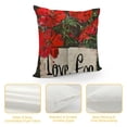thumbnail image 4 of PHYHOO Red Flowers Pillow Covers, Red Floral Bloom Pillows Decorative Throw Pillows Cushion Case Farmhouse Outdoor Decor for Sofa Couch, 4 of 5
