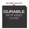 thumbnail image 4 of Oxford High Gloss Laminated Paperboard Folder, 100-Sheet Capacity, 11 x 8.5, Black, 25/Box, 4 of 6