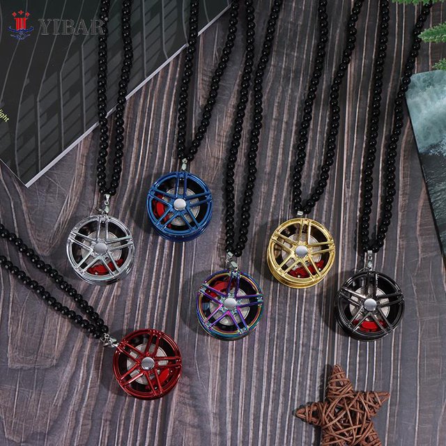 New Arrivals Car Mirror Pendant Car Interior Decoration Pendant Aluminum Wheel With Shock Absorber Ornament Hanging AccessoriesRed He Qiyong unisex
