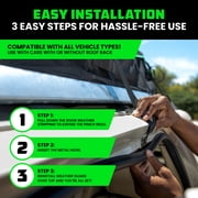 Rhino USA Rooftop Cargo Carrier (17.7 Cubic Feet) Heavy Duty Waterproof Roof Top Bag Lock Included