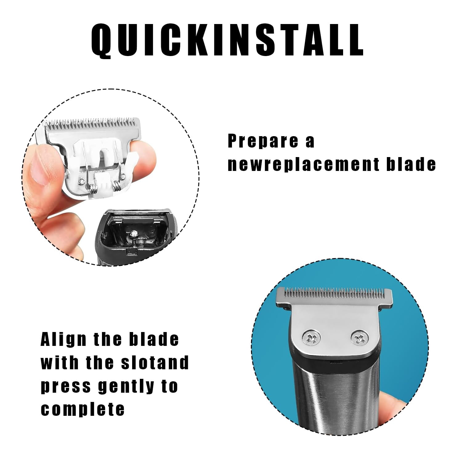 T-Blade Detachable Replacement Clipper Blade（1 pack）