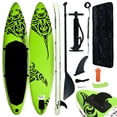 thumbnail image 1 of vidaXL Ensemble de Planches de Paddle Gonflables 305x76x15 cm Vert, 1 of 5