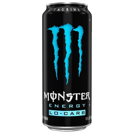 Pack of 2 Monster Energy Lo-Carb, 16 oz (Package May Vary)