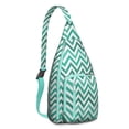 thumbnail image 1 of Pop Art Sling Backpack - Colorful Abstract Psychedelic Pattern Shoulder Bag, Fashionable Lightweight Pack, 1 of 4