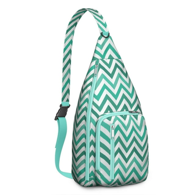 Pop Art Sling Backpack - Colorful Abstract Psychedelic Pattern Shoulder Bag, Fashionable Lightweight Pack