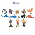 thumbnail image 1 of 6/12/13PCS How to Train Your Dragon Hidden World Toothless Fury Mini Cute Anime Character PVC Action Collectible Figure Model RWJDXD, 1 of 6
