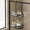 Black, variant on 2-Tier Hanging Shower Caddy Hanging Bathroom Organizer: Rustproof Shelf for Inside Shower - No Drilling Racks Over Showerhead