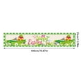 Jungdeepe 2025 Easter Tablecloth Flags Festive Ambience Decorations