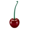 thumbnail image 3 of Cherry Toilet Brush & Holder Set, Cute Long Handle Bathroom Brush for Cherry Theme Decor, 1 Brush 1 Holder, 3 of 8