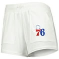 thumbnail image 2 of Women's Concepts Sport  White Philadelphia 76ers Sunray Shorts, 2 of 3