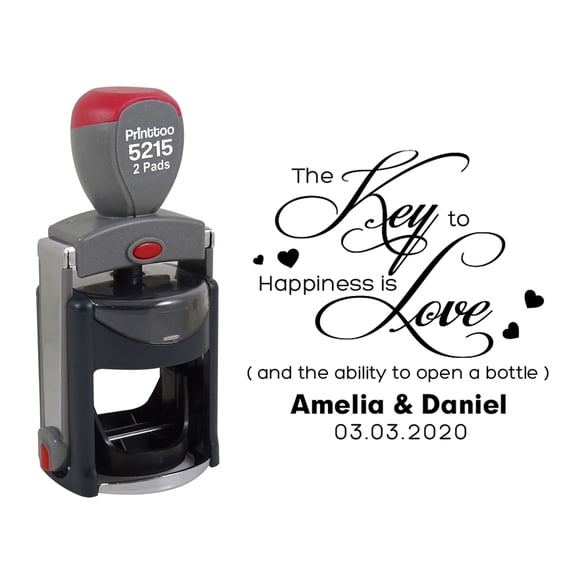 Printtoo Office Stationery Heavy Duty Dater Stamp With Revised Text Self Inking Date Rubber Stamp-Black