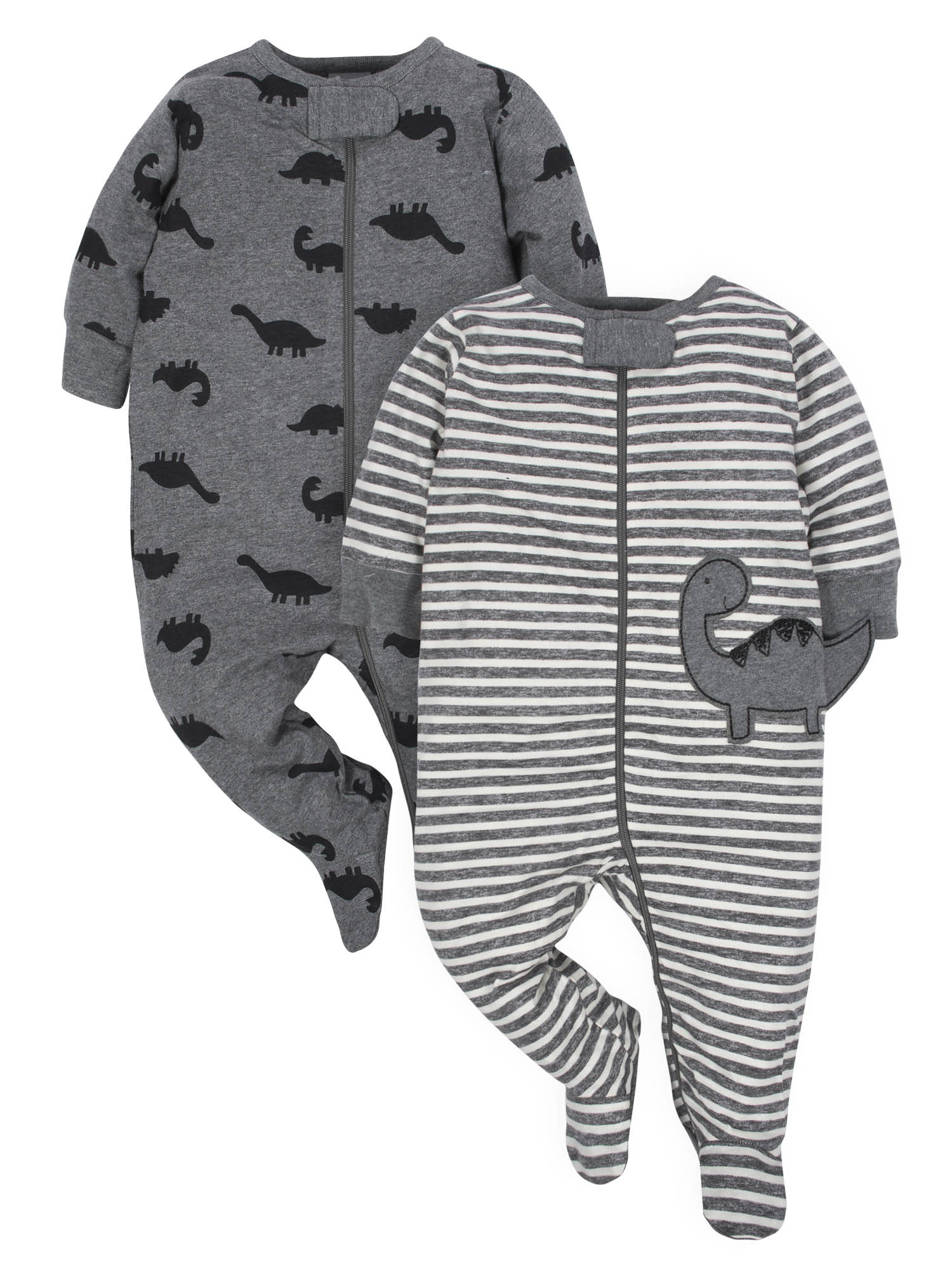 Gerber Baby Boy Organic Pajamas Sleep 'N Play Sleepers, 4-Pack - image 2 of 7