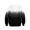 thumbnail image 5 of ZHOGXU Boys Patchwork Gradient Hooded Sweatshirt Long Sleeve Pullover Hoodie With Pocket For Kids Cool Outdoor Play Wear,Black1,8-9 Years, 5 of 5