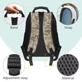thumbnail image 4 of Pzuqiu Camo Deer Bow Kids Backpack 17 Inch for Ages 6-18 Boys Girls Elementary Middle High School Students Large Capacity Breathable Schoolbag for Back to School Travel, 4 of 7