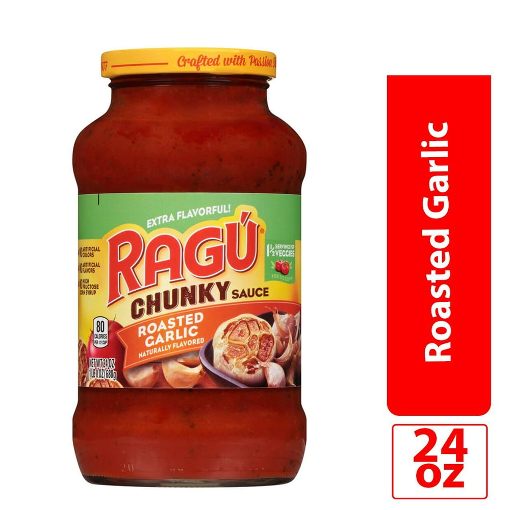 Ragú Chunky Roasted Garlic Pasta Sauce, 24 oz. - Walmart.com - Walmart.com