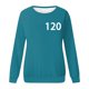 thumbnail image 3 of Squid Game Player Adult Hoodie for Men and Women – Official Green Track Hoodie, Ideal for Cosplay and Halloween Costumes Light Blue L, 3 of 4
