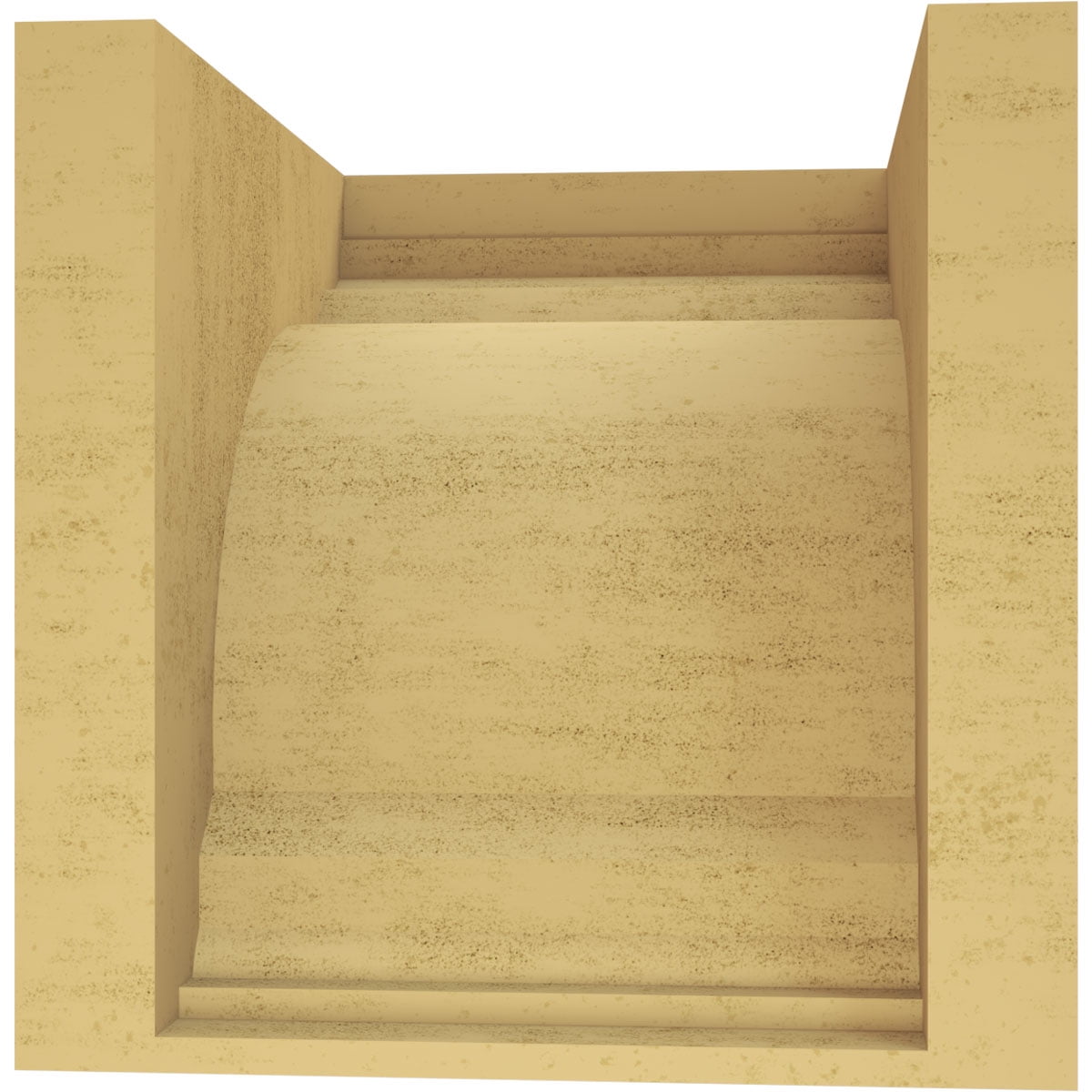 11"W x 11"D x 11"H Wide Warren Rough Cedar Woodgrain TimberThane Corbel, Primed Tan
