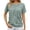 GN1, variant on Women's Fashionable V Neck Jacquard Open Front Short Sleeve T Shirt White S