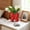 Red, variant on EDHITNR Ceramic Vase Decorative Vase for Flower Arrangement Minimalist Table Centerpiece with Secure Standing Base, 4.92x4.72x1.77 Inch Small Vase for Fresh Dried Flowers Home Decor