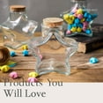 thumbnail image 6 of Whole Housewares Heart Shaped Glass Favor Jars With Cork Lids Set Of 12 5Oz, 6 of 6