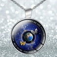 thumbnail image 4 of Jiaroswwei Unisex Necklace My Mind Still Talks To You Time Glass Pendant Jewelry Chain Gift, 4 of 8