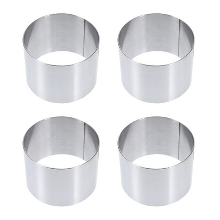 

4 Pcs Mini Round Shape Mousse Cake Biscuit Dessert Mould DIY Baking Tools