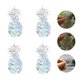 thumbnail image 2 of 4 hojas de exquisitas pegatinas con forma de piña, calcomanías decorativas de refracción para ventanas, 2 of 7