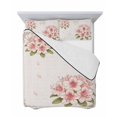 thumbnail image 7 of Quilts Twin Size Bedding Set, Pink Floral Blossom Lightweight Quilted Comforter, Farmhouse Spring Wildflowers Soft Reversible Bedspread Coverlet with Pillow Covers for All Season, 68" x 86", 7 of 7