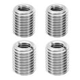 thumbnail image 1 of Unique Bargains 4 Pcs M16xM10x20mm Filetage en Acier Inoxydable Mâle à Femelle, Ton Argenté, 1 of 1