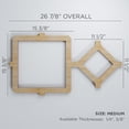 thumbnail image 3 of Ekena Millwork 26 7/8"W x 15 3/8"H x 3/8"T Medium Arcadia Decorative Fretwork Wood Wall Panels, Alder, 3 of 3