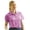 Iris Orchid, variant on Women's Dot Texture Solid Golf Polo Shirt #2074