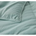 thumbnail image 4 of Chezmoi Collection Vero Aqua Comforter Set King Size 3-Piece Fluffy Soft Lightweight Bedding Honeycomb Geometric Stone-Washed Microfiber Comforter Set for All Season, 4 of 9
