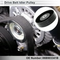 thumbnail image 2 of Unique Bargains Drive Belt Idler Pulley for Audi A4 2002-2009 Serpentine Tensioner Pulley Idler with Bolt Washer No.06B903341B Plastic Black 1 Pcs, 2 of 6