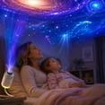 thumbnail image 6 of 2-in-1 Galaxy Projector Night Light, USB Starry Sky Night Light Projector for Bedroom, Mini LED Ceiling/Wall Projection Lamp with 360° Rotation, for Kids Adults Gifts (3 Slides), 6 of 6