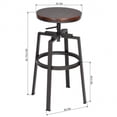 thumbnail image 2 of Banco 2 Silla DE Bar FURNITURER Amat Walnut CLÁSICO, 2 of 4