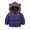 Navy, variant on Baby Boys Girls Winter Coats Toddler Hooded down Jackets Kids Zip up Thicken Warm Fleece Lined Lightweight Puffer Jackets Outerwear Navy 4-5T