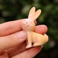 thumbnail image 5 of 10 adornos de jardín en miniatura con forma de conejo, micropaisajismo., 5 of 5