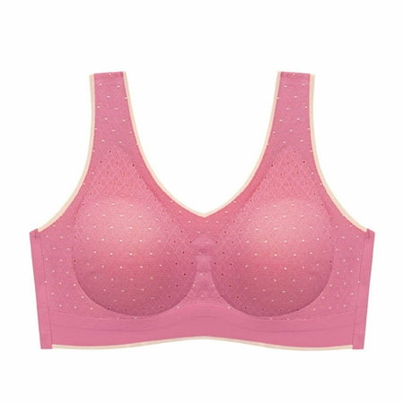 

EQWLJWE Women s Seamless Latex Sports Bra Comfortable Breathable Base Top Underwear Sports Bra Holiday Clearance