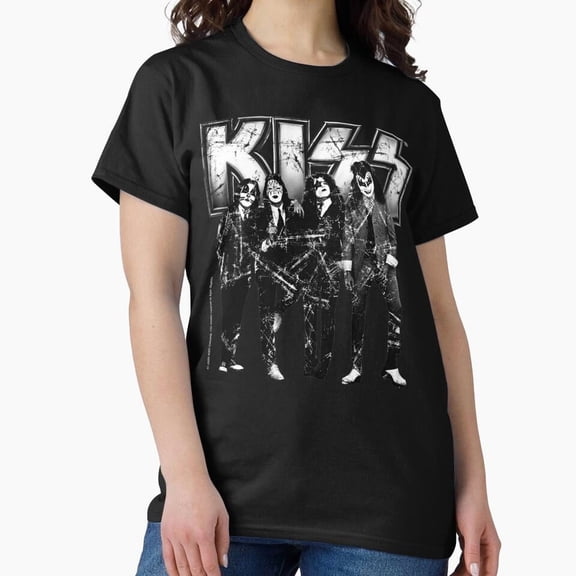 Kiss Band Funny Rock Music Retro Vintage Fan Art Unisex T-Shirt Y2899, Up to Size 5XL