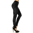 thumbnail image 2 of Women’s Crushed Velvet Leggings (Black, Small), 2 of 3