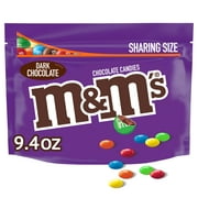 M&M's Dark Chocolate Candy, Sharing Size - 9.4 oz Bag