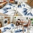 thumbnail image 6 of Blue Tulips Floral 3x5 Area Rugs, Spring Farmhouse Elegant Flowers Non-Skid Rubber Backing Large Rectangle Rugs - Living Room Bedroom Home Office, Indoor Floor Mat Carpets Washable Rug, 6 of 9