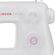 SINGER M3220 Lightweight & Portable Sewing Machine With 108 Stitch Applications, LED Lighting & 1-Step Buttonhole | Ideal for Crafting, Home Décor, and Fashion Sewing