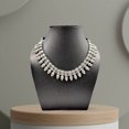 thumbnail image 2 of athizay Necklace Black Thread with Antique Oxidized Silver Beads Indian Statement Choker Jewelry for Women, 2 of 5