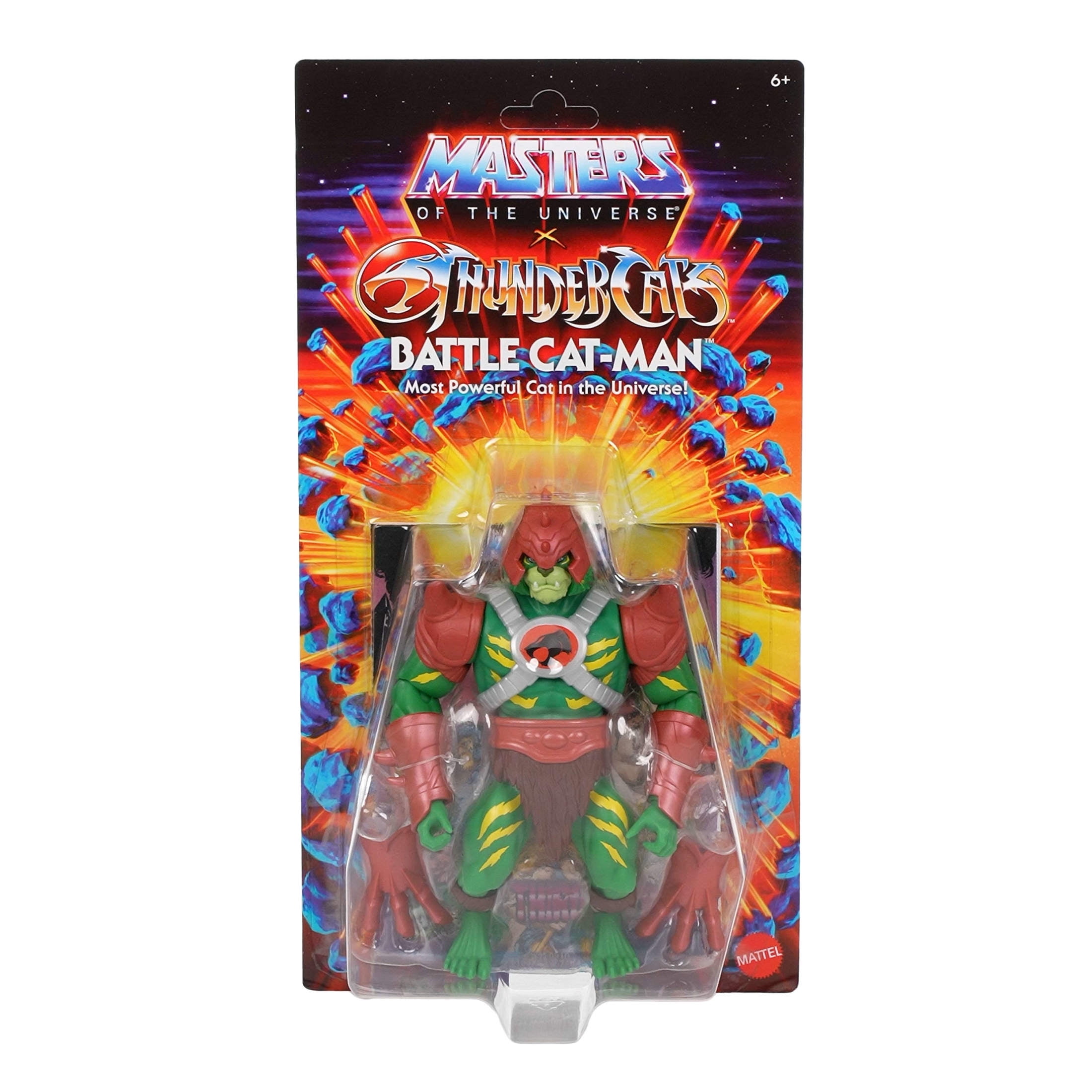 Masters of Universe Origins & ThunderCats Battle Cat Man Action Figure, 1980s Crossover Toy 5.5 Inch