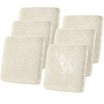 Topchances 6Pcs Stretch Patio Cushion Covers, Waterproof Outdoor Cushion Cover Replacement for Patio Furniture Protector (Beige)