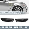 thumbnail image 2 of Pair LED Side Marker White Light 26185-AM800 for Infiniti G35 Coupe Smoked Lens, 2 of 7